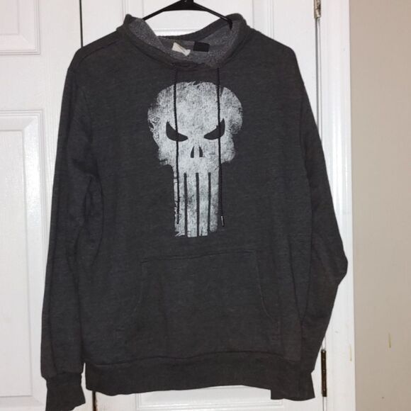 Marvel The Punisher Frank Castle Skull Comic Book Movie Jacket Hoodie Sweatshirt - Picture 1 of 5
